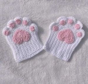 Cute Paw Fingerless Gloves✨