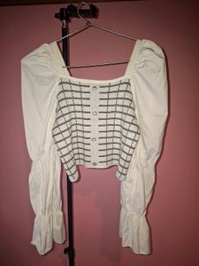 Stylish Puff Sleeve Knit Top