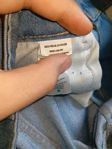 Wide Leg Light Wash Denim Jeans