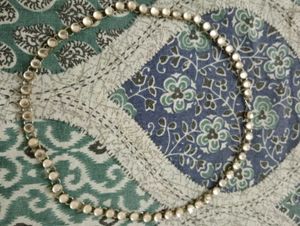 Elegant Silver-Tone Beaded Necklace
