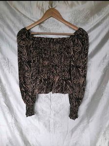 Print Off-Shoulder Top