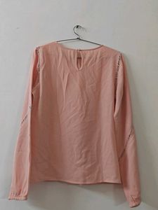 Chic Peach Long Sleeve Top