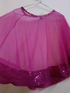Magenta Cape Top Net