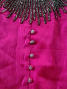 Stunning Pink Embellished Ethnic Gown