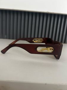 Stylish Brown Rectangular Sunglasses
