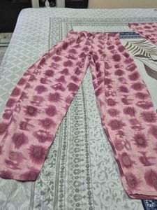Pink Printed Palazzos