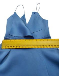 Made In Romania Chic Blue Fit and Flare Dress