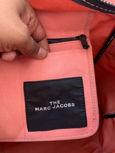 Marc Jacobs Large Canvas Tote Bag – Pink/Coral