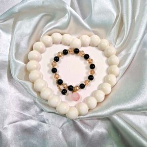 Elegant Beaded Bracelets Set (6 pcs)