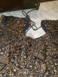 Designer Black Paisley Blouse