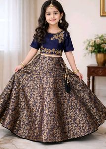 Gorgeous Girls' Ethnic Lehenga Choli Set