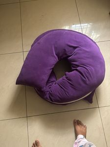 Purple U-Shaped Maternity Pillow