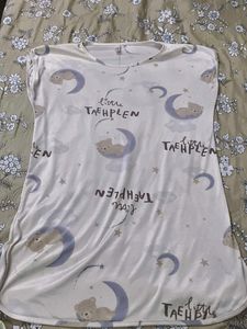 Cute Teddy Bear & Moon T-Shirt