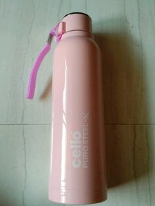 Cello Pink Steel Insulated Water Bottle