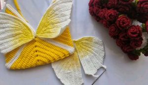 Handmade Butterfly Crochet Bag