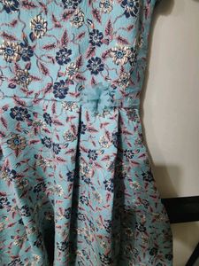 Pantaloons Junior Blue  Flora Print Party Dress .