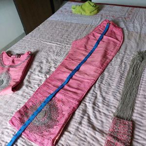 Elegant Pink Kurti Set
