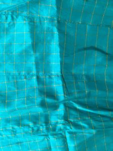 Beautiful Teal Silk Ethnic Skirt with Dupatta