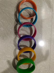 6 colourful bengles