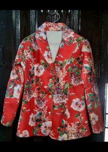 Floral Print Blazer