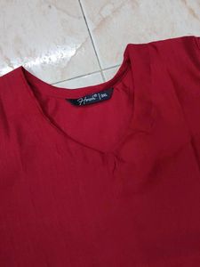 3xl Elegant Maroon Kurta