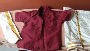 Boys Shirt Dhoti Set