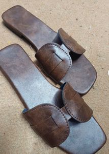 Brown Flat Sandals