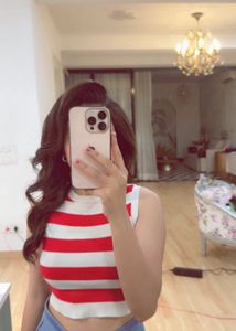 Striped Crop Tank Top