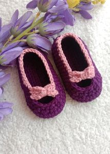 Handmade Baby Booties 3-6 Months