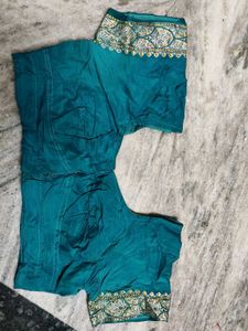 Teal Embroidered Blouse