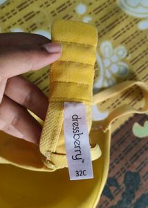Yellow Padded Bra