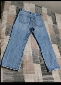 Light Wash Straight Leg Jeans