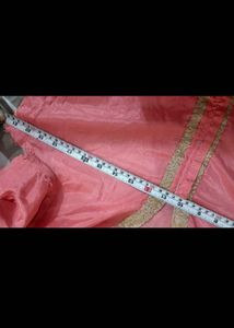 Elegant Peach Embroidered Kurta