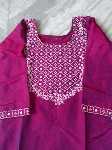 Elegant Pink Kurta Set with Trousers
