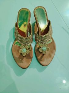Embellished Flat Sandals