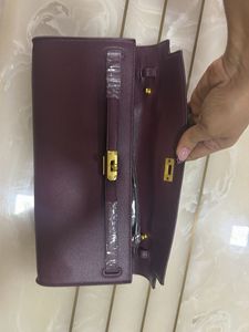 Elegant Maroon Clutch Bag
