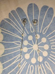 Triangle Drop Pearl Earrings