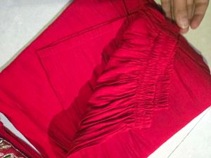 Red Embroidered Kurta Set with Dupatta