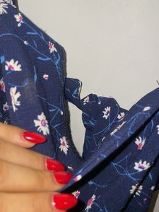 Navy Floral Mini Dress