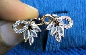 Sparkling Bow Stud Earrings