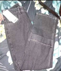 Stylish Dark Wash Moto Jeans
