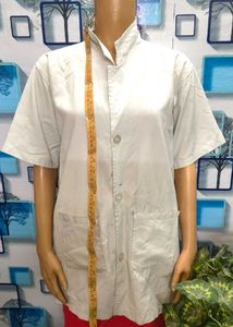 Mandarin Collar Button-Up Shirt as Nephron