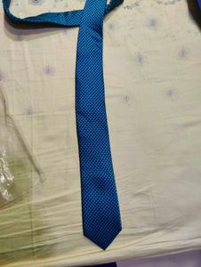 Blue Patterned Tie