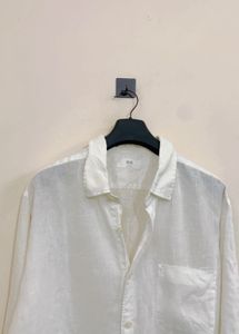 Men's White Linen Shirt