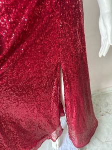 Stunning Red Sequin Evening Dress