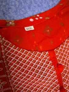Red Ethnic Kurta Set