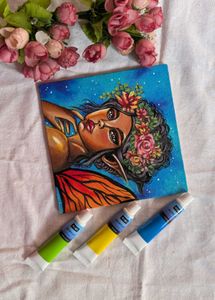 Mini Handmade Fairy Painting