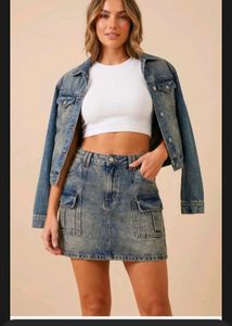 Stylish Denim Trendy Skirt For Women 🦋