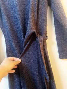 Cozy Knit Wrap Dress