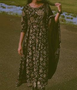 Black kurta set